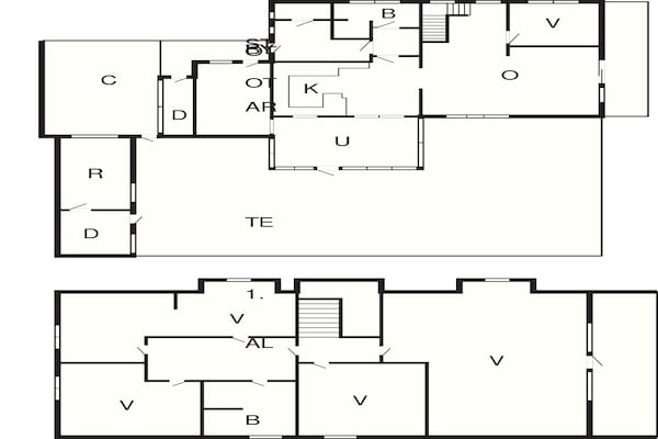 Foto van 12 persoons vakantie huis in Thyborøn-By Traum - Vakantiehuis in Thyborøn - FloorPlan