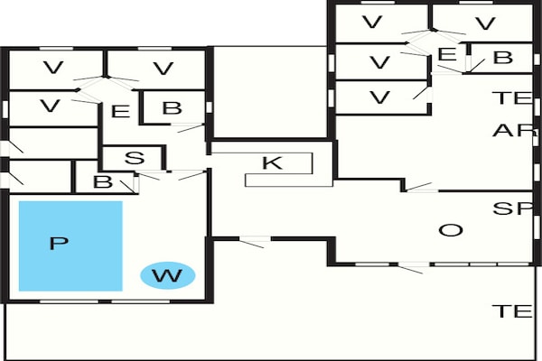Foto van Luxe vakantieverblijf in Liseleje - Vakantiehuis in Liseleje - FloorPlan