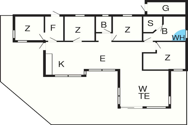 Foto van Toevluchtsoord aan zee met spa - Vakantiehuis in Faaborg - FloorPlan