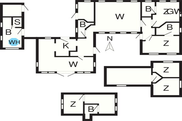 Foto van 10 persoons vakantie huis in Blåvand - Vakantiehuis in Blåvand - FloorPlan