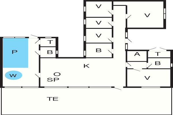 Foto van 10 persoons vakantie huis in Ebeltoft - Vakantiehuis in Ebeltoft - FloorPlan