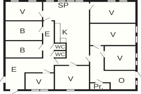 Foto van 12 persoons vakantie huis in Oksvoll - Vakantiehuis in Oksvoll - FloorPlan