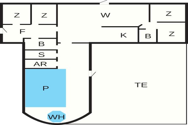 Foto van Luxe strandhuis Marielyst - Vakantiehuis in Væggerløse - FloorPlan