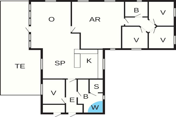 Foto van 12 persoons vakantie huis in Hasselberg - Vakantiehuis in Kappeln - FloorPlan