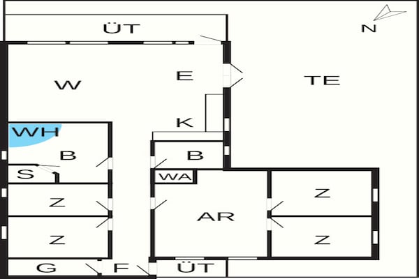 Foto van 10 persoons vakantie huis in Haderslev-By Traum - Vakantiehuis in Haderslev - FloorPlan