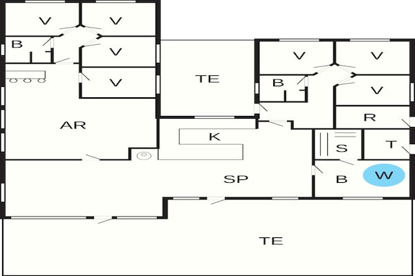 Foto van Luxe vakantieverblijf in Blavand - Vakantiehuis in Blåvand - FloorPlan