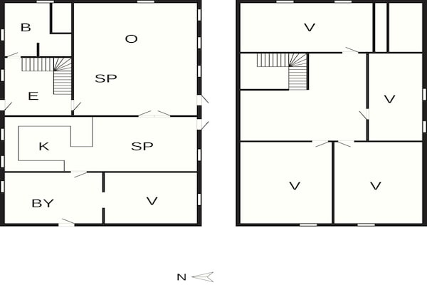 Foto van 14 Personen vakantie huis in Ribe - Vakantiehuis in Ribe - FloorPlan