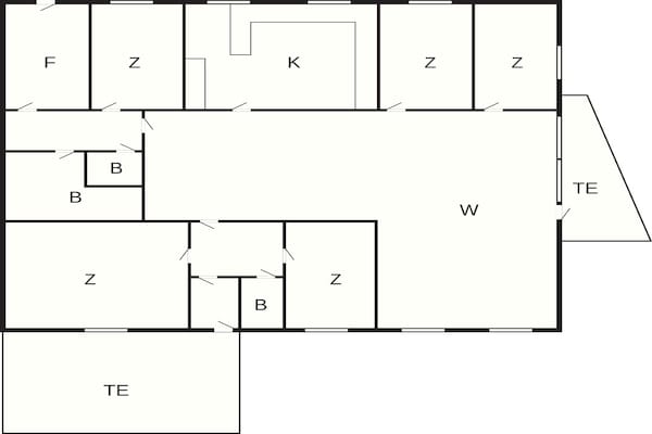 Foto van 10 Personen vakantie huis in - Vakantiehuis in Spøttrup - FloorPlan