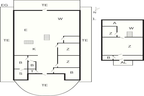 Foto van 10 Personen vakantie huis in Harboøre - Vakantiehuis in Harboøre - FloorPlan