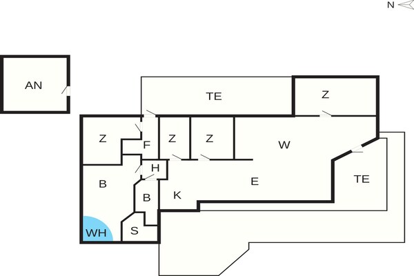 Foto van 10 Personen vakantie huis in Rudkøbing - Vakantiehuis in Rudkøbing - FloorPlan