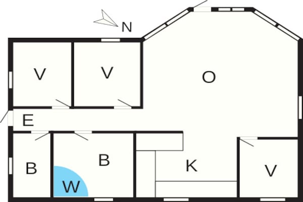 Foto van 10 persoons vakantie huis in Væggerløse-By Traum - FloorPlan