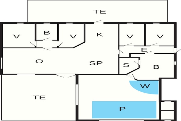 Foto van 12 persoons vakantie huis in Vestervig-By Traum - Vakantiehuis in Vestervig - FloorPlan