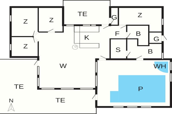 Foto van 12 persoons vakantie huis in Saltum-By Traum - Vakantiehuis in Saltum - FloorPlan