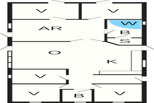 Foto van Zomerhuis met wellnessruimte - Vakantiehuis in Glesborg - FloorPlan