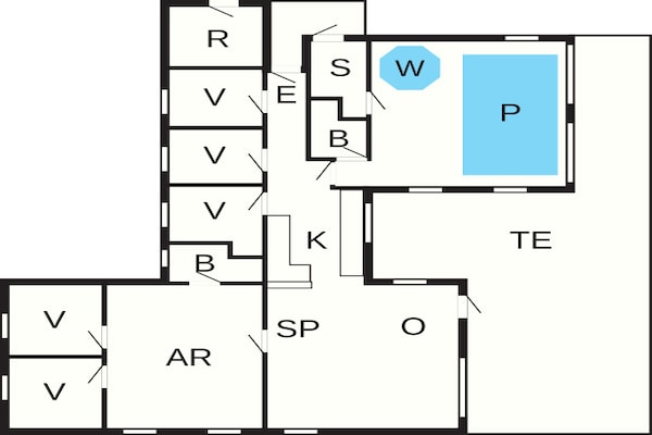 Foto van Luxe toevluchtsoord bij Skastrup - Vakantiehuis in Bogense - FloorPlan