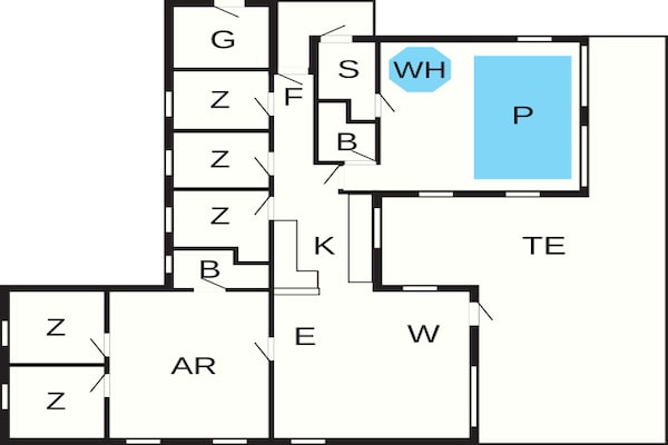 Foto van Luxe toevluchtsoord bij Skastrup - Vakantiehuis in Bogense - FloorPlan