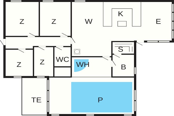 Foto van Kustparadijs in Hou -- By Traum Ferienwohnungen - Vakantiehuis in Hals - FloorPlan