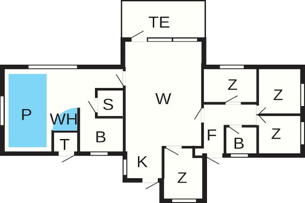 Foto van 10 persoons vakantie huis in Hadsund-By Traum - Vakantiehuis in Hadsund - FloorPlan