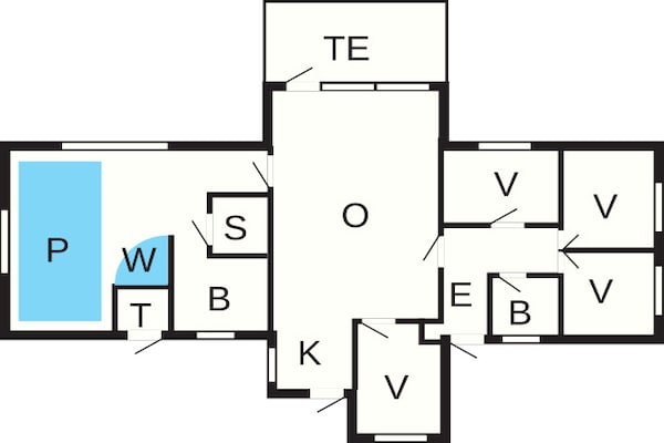 Foto van 10 persoons vakantie huis in Hadsund-By Traum - Vakantiehuis in Hadsund - FloorPlan
