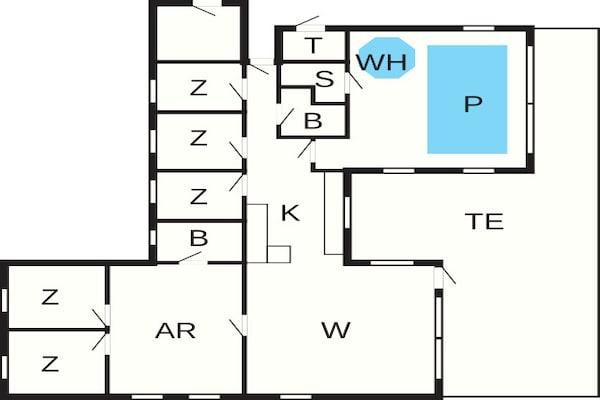 Foto van Luxe vakantieverblijf aan zee - Vakantiehuis in Faaborg - FloorPlan