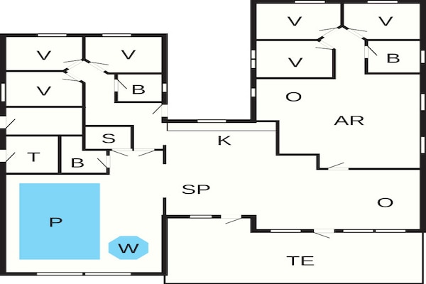 Foto van 16 persoons vakantie huis in Glesborg - Vakantiehuis in Glesborg - FloorPlan