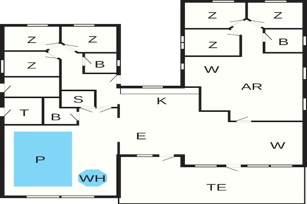 Foto van 16 persoons vakantie huis in Glesborg - Vakantiehuis in Glesborg - FloorPlan