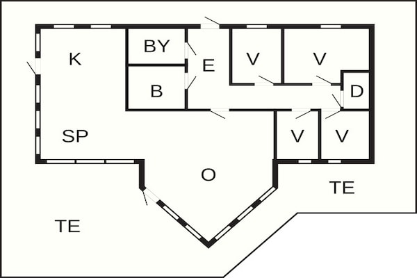 Foto van 11 persoons vakantie huis in Gullesfjord - Vakantiehuis in Gullesfjord - FloorPlan