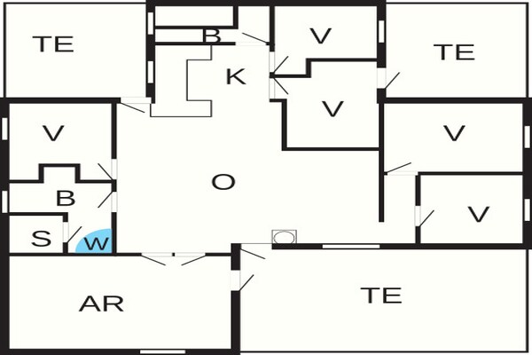 Foto van Luxe Spa Retreat aan Zee - Vakantiehuis in Harboøre - FloorPlan