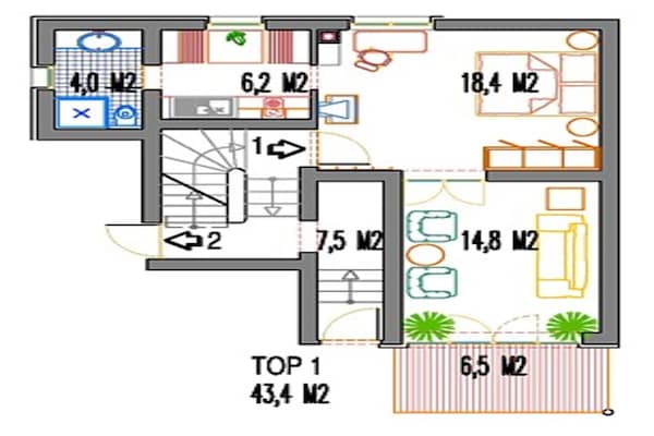 Foto van Appartement in Seefeld bij Rosshütte - Vakantiehuis in Seefeld in Tirol - FloorPlan
