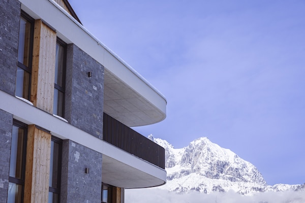 Foto van Mooi appartement met gedeelde sauna (zonder borg) - Vakantiehuis in Oberndorf in Tirol - ExteriorWinter