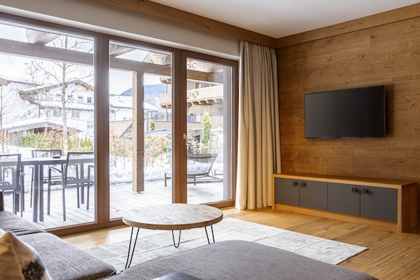 Foto van Luxe appartement met tuin (zonder borg) - Vakantiehuis in Ehrwald - LivingRoom