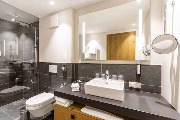 Foto van Aangenaam appartement nabij Ehrwald Town (zonder borg) - BathRoom