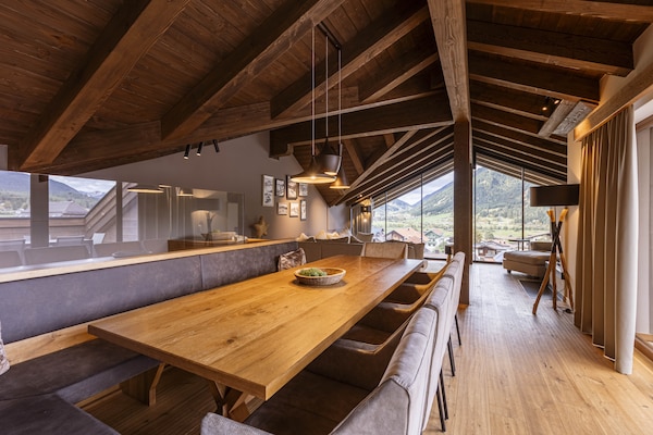 Foto van Prachtig penthouse nabij skigebied (zonder borg) - Vakantiehuis in Ehrwald - DiningRoom