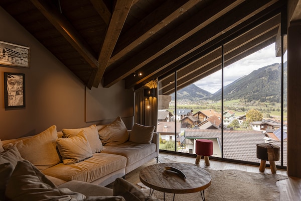 Foto van Prachtig penthouse nabij skigebied (zonder borg) - Vakantiehuis in Ehrwald - LivingRoom