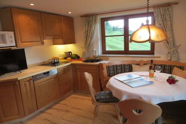 Foto van Preekstoelmuur in het gastenverblijf op de berg - Vakantiehuis in Hirschegg - Untagged