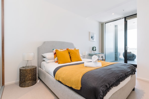 Foto van 1-slaapkamerappartement met uitzicht, zwembad, fitness, BBQ en parking - BedRoom