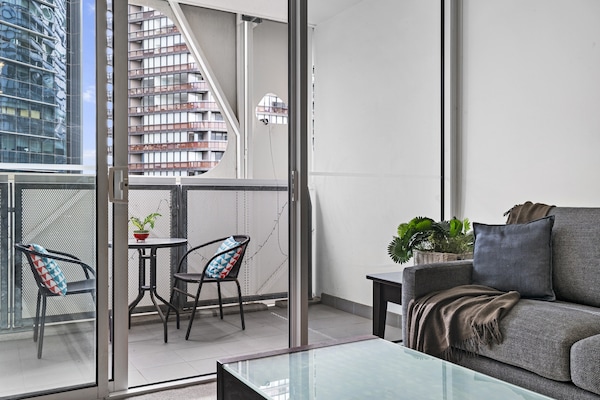 Foto van 1-slaapkamerappartement in Docklands | Loopafstand van Marvel Stadium + Balkon - Untagged