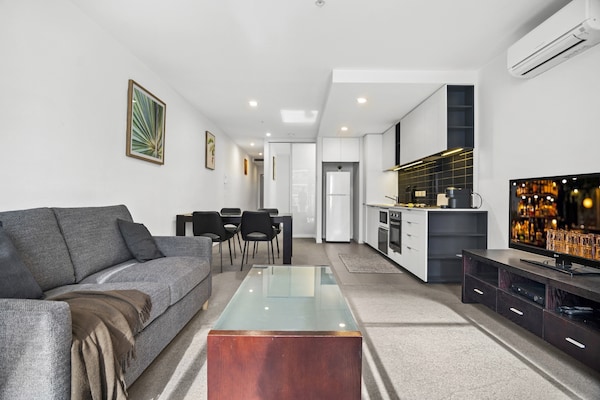 Foto van 1-slaapkamerappartement in Docklands | Loopafstand van Marvel Stadium + Balkon - Untagged