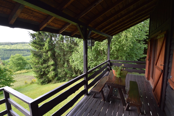 Foto van Rustig toevluchtsoord in de Ardennen - Vakantiehuis in Vencimont - ExteriorSummer