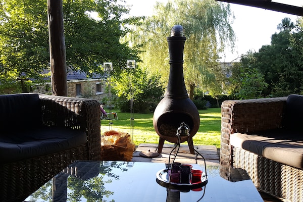 Foto van Charmant vakantiehuis met tuin voor 6 - Vakantiehuis in Weris - Terrace