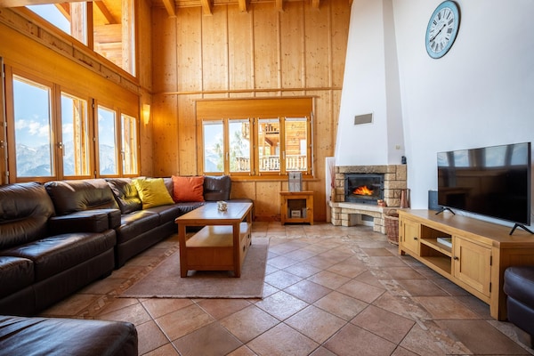 Foto van Chalet in Veysonnaz met balkon - Vakantiehuis in Veysonnaz - LivingRoom