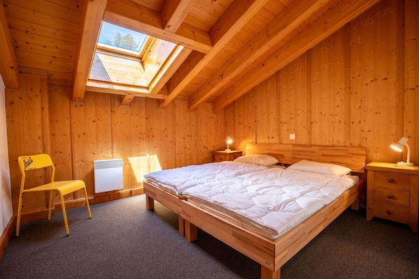 Foto van Chalet in Veysonnaz met balkon - Vakantiehuis in Veysonnaz - BedRoom