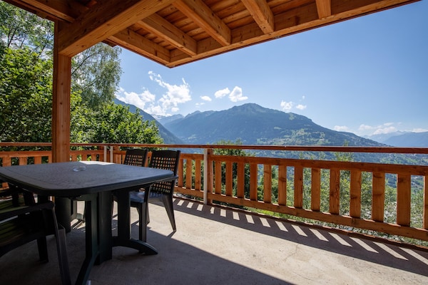 Foto van Chalet in Veysonnaz met balkon - Vakantiehuis in Veysonnaz - TerraceBalcony