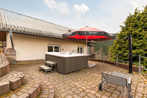 Foto van Panoramisch toevluchtsoord in Thüringen - Vakantiehuis in Unterschönau - Wellness