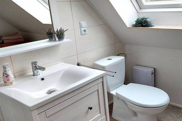 Foto van Vakantieappartement in het idyllische Ziesar - Vakantiehuis in Ziesar - BathRoom