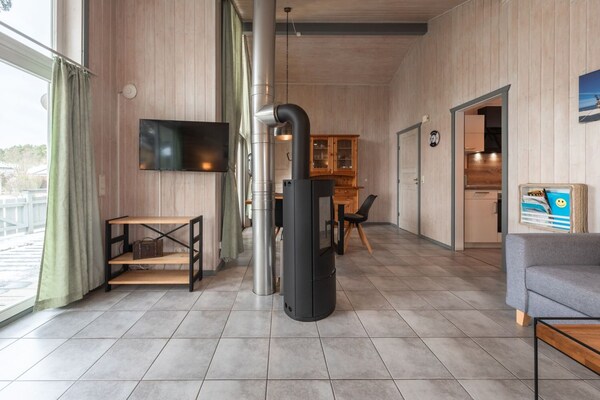 Foto van Vakantiehuis met sauna in vakantiepark Mirow - Vakantiehuis in Granzow - LivingRoom