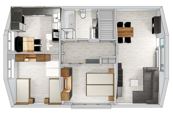 Foto van Thuishaven Comfortabel vakantieverblijf - Vakantiehuis in Wilhelmshaven - FloorPlan