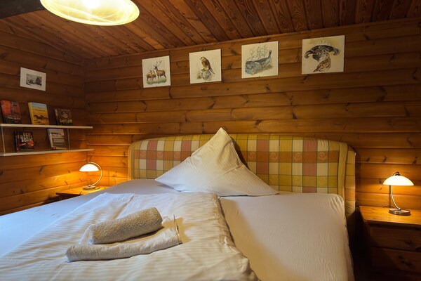 Foto van Gezellige blokhut in Eschede, vlakbij Lüneburg. - Vakantiehuis in Eschede - BedRoom