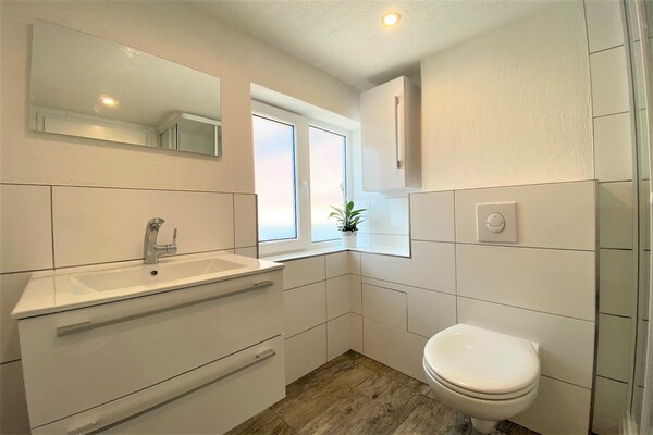 Foto van Ferienwohnung Am Marktplatz in Herbolzheim - Vakantiehuis in Herbolzheim - BathRoom