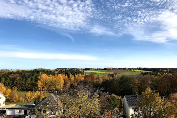 Foto van Spa & Wellnesshotel Fichtelgebirge Penthouse Suite - ViewFromHotelSummer